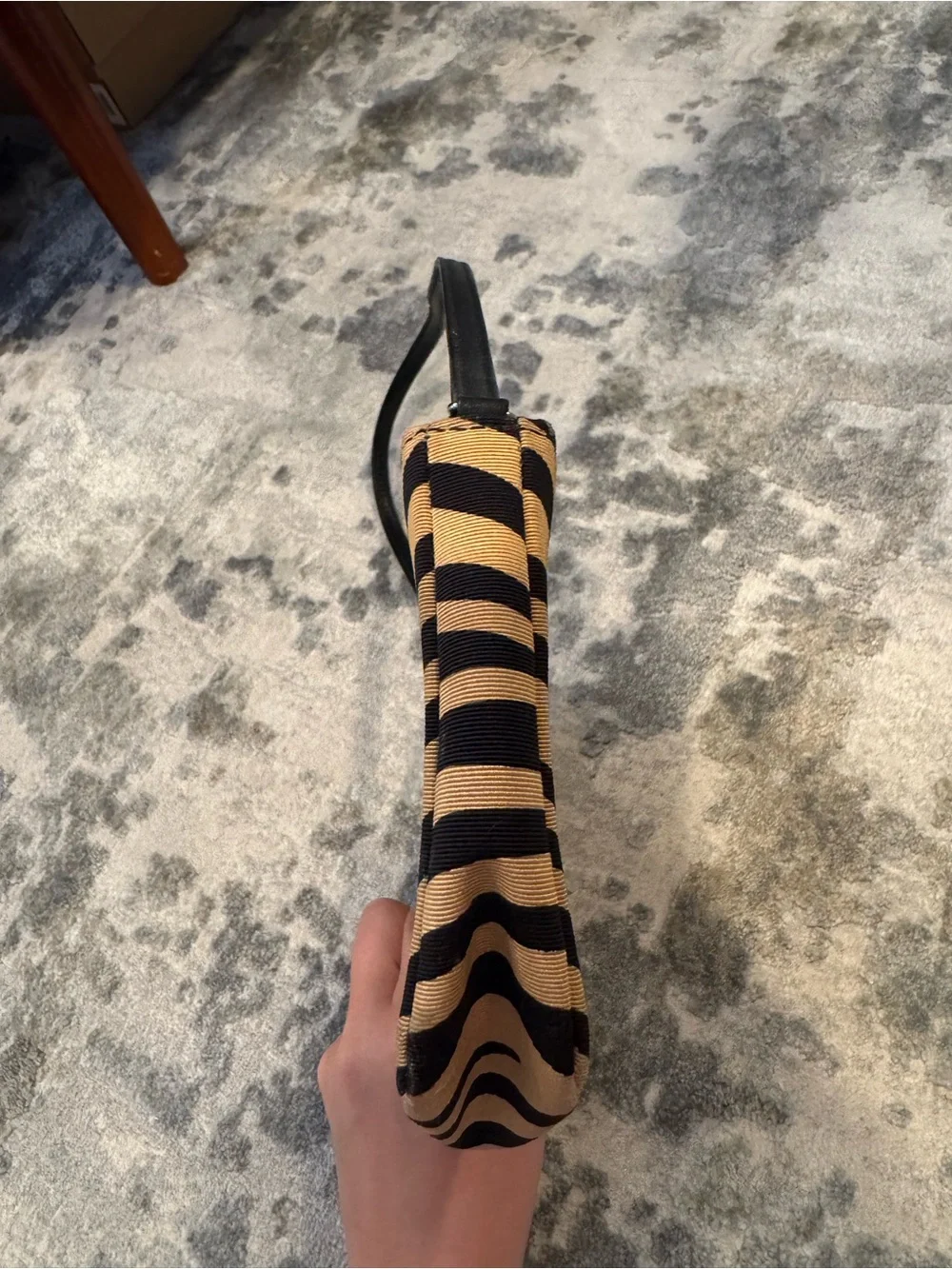 Kate Spade New York Zebra Print Baguette Shoulder Bag | USA Made | Y2K Vintage
